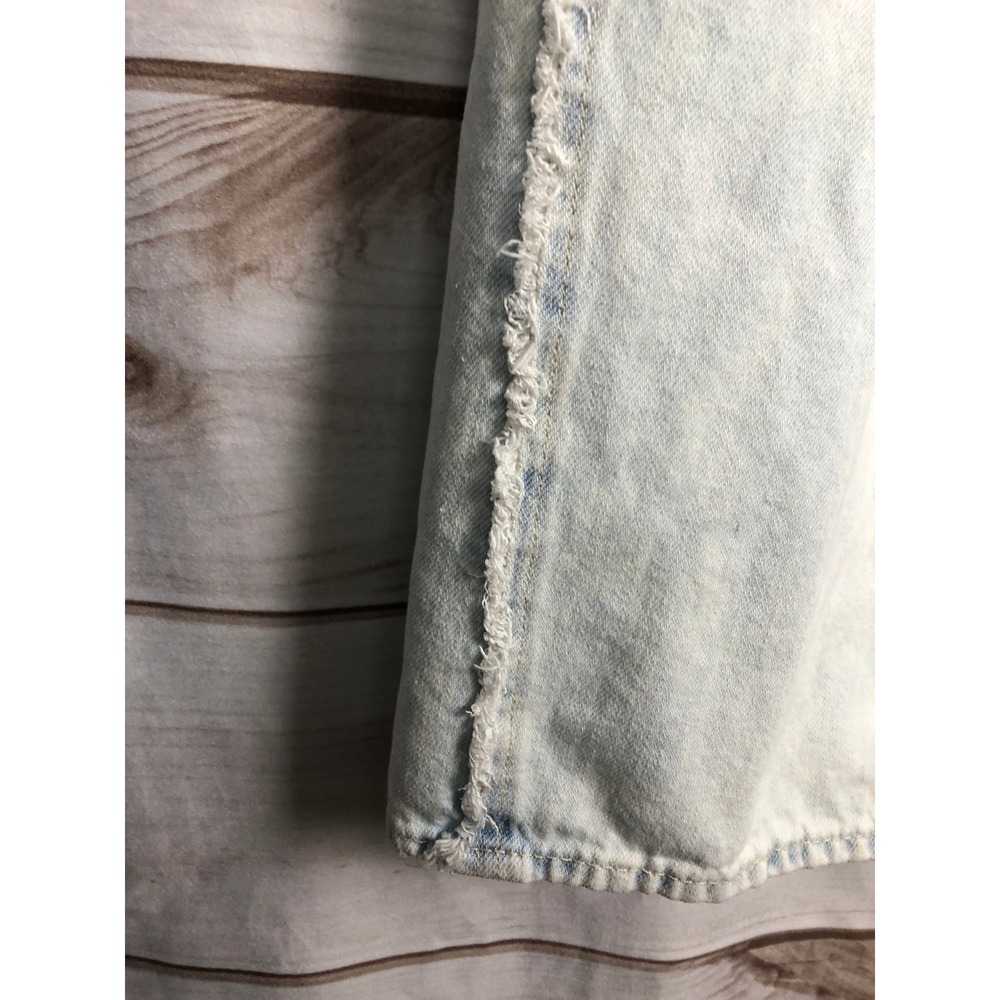 Gap Baggy Light Isla Wash Wide-Leg Ultra Soft Frayed Seam Jeans Size 12 - Picture 11 of 13
